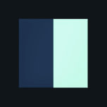Toile Bleu marin et Mint<br><div class="desc">Sailor Blue and Mint est une combinaison de couleurs cool et inattendue qui fonctionne en conflit. La menthe glacée est fraîche, tonifiante et très tendance et attire une couleur marine profonde, riche et tamisée. Quand ils convergent, le résultat est intéressant et élégant. Cette palette serait merveilleuse lorsqu'elle serait portée ensemble...</div>