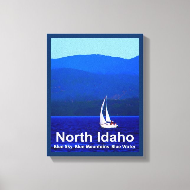 Toile Bleu nord de l'Idaho (Recto)