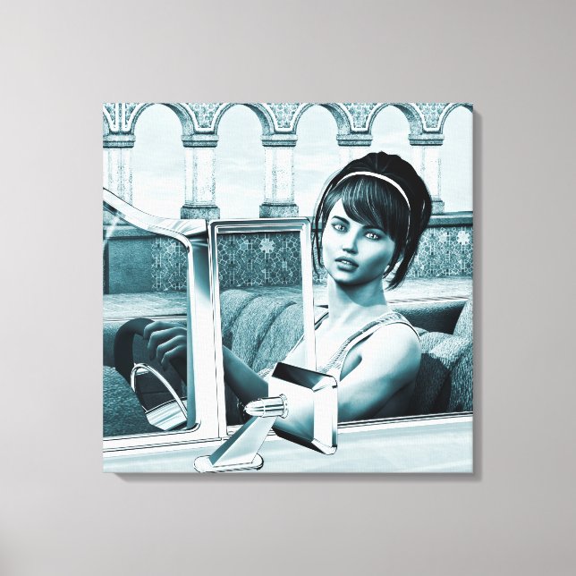 Toile Bleu vintage (Recto)