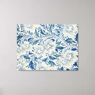 Toile Bleu Vintage Floral Asiatique : Chinoiserie Antiqu