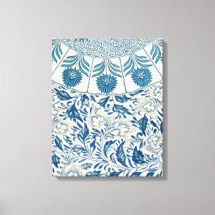Toile Bleu Vintage Floral Asiatique : Chinoiserie Antiqu