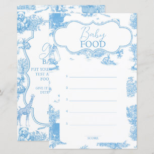 Toile bleue et blanche de Jouy Baby shower