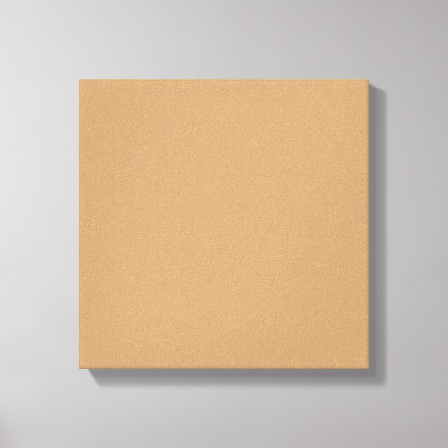 Toile Bloc de couleur pêche et bronzée | Conception de m (Recto)