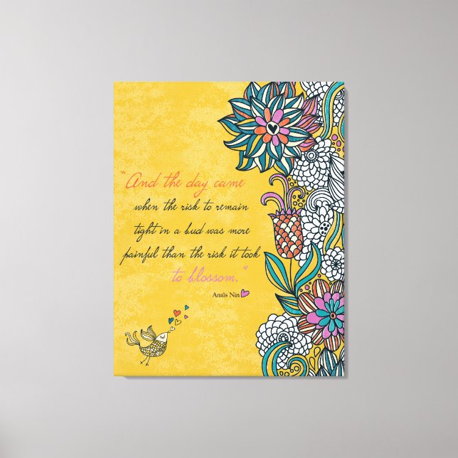 Toile Blossom - Anais Nin Canvas (Recto)