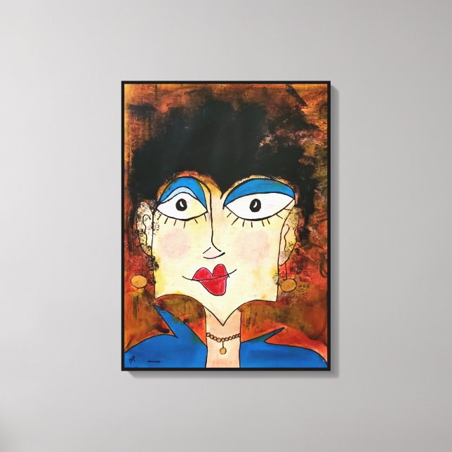 Toile Blouse bleu (Recto)