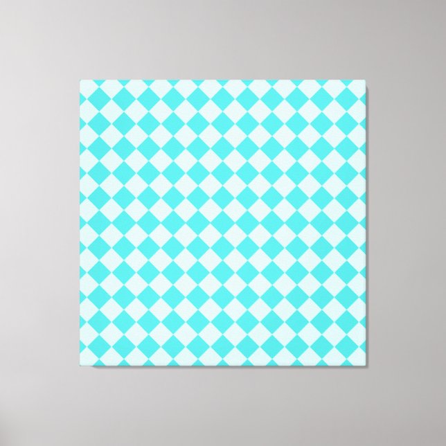 Toile Blue Combination Diamond Motif par Shirley Taylor (Recto)