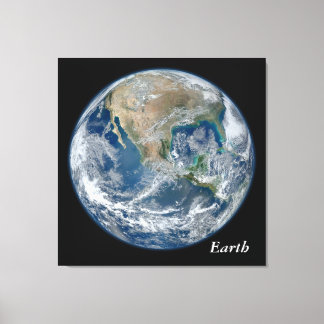 Toile Blue Earth - Personnalisable