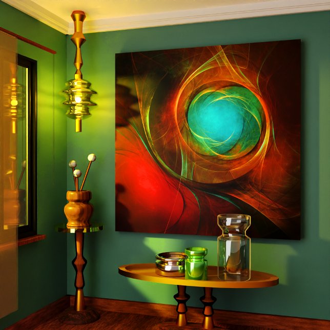 Toile Blue Eye Moderne Abstrait Art Cool Motif #16 (Blue Eye Modern Abstract Fine Art Cool Pattern #16 Canvas Print)