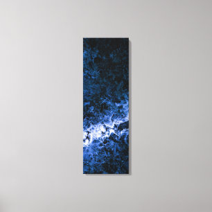 Toile Blue Ice Crack Art Abstrait
