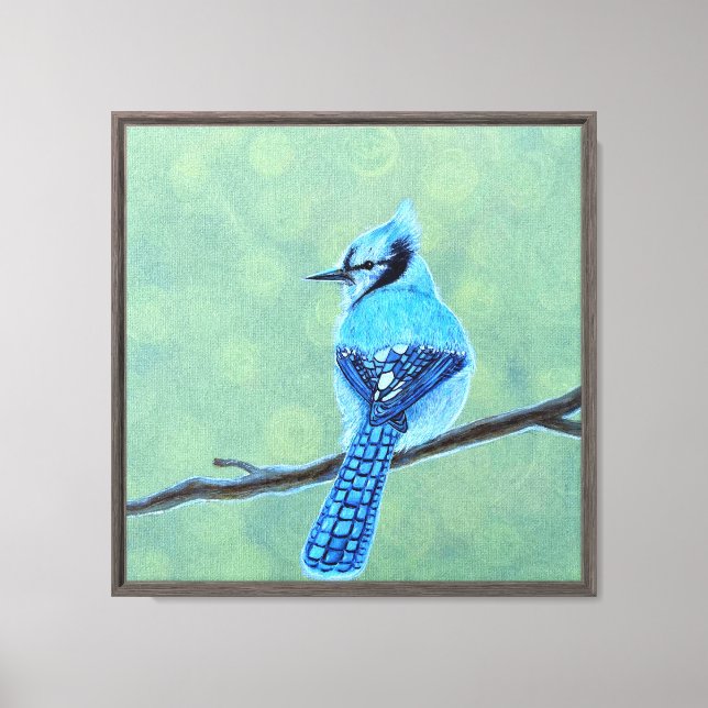 Toile Blue Jay Bird (Recto)