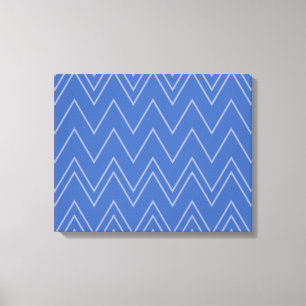 Toile Blue, moderne, simple, cool, trendy zigzag