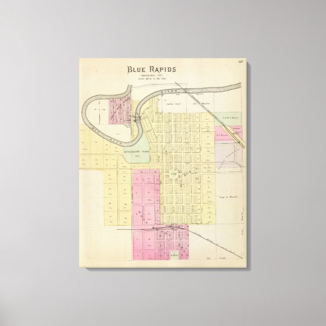 Toile Blue Rapids, comté de Marshall, Kansas (Recto)