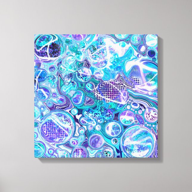 Toile Blue Rhapsody | Art Abstrait (Recto)