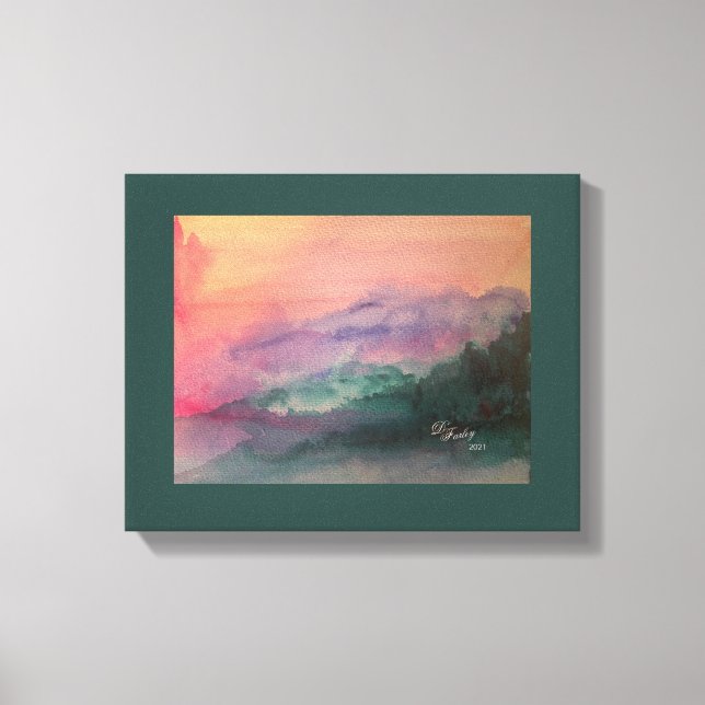 Toile Blue Ridge Mountains Stretted Canvas Imprimer (Recto)