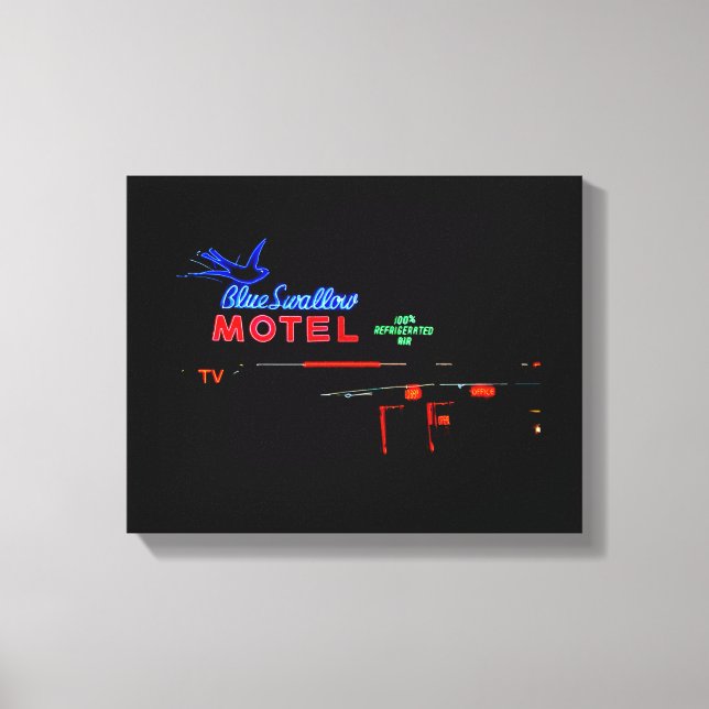 Toile Blue Swallow Motel, Tucumcari, Nouveau-Mexique (Recto)