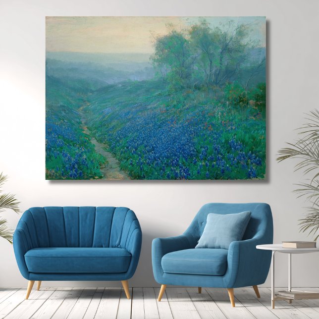 Toile Bluebonnets au lever du jour, Onderdonk (Créateur téléchargé)