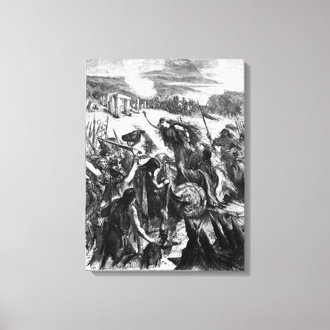 Toile Boadicea Incitant l'Iceni contre les Romains (Recto)