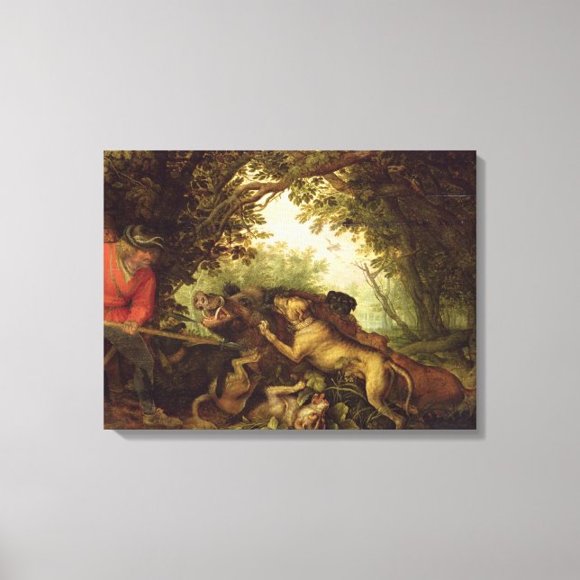 Toile Boar Hunt, 1611 (Recto)