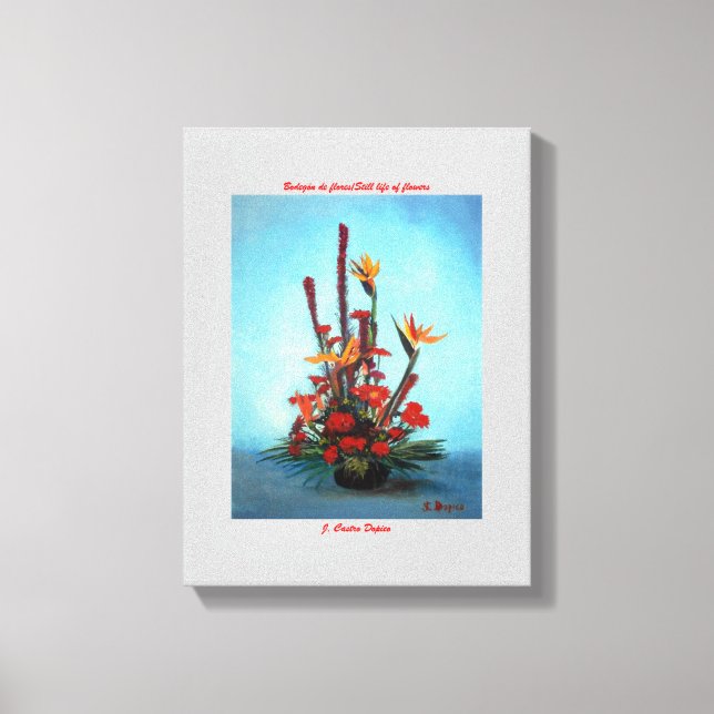 Toile Bodegón de flores/Nature morte des fleurs (Recto)