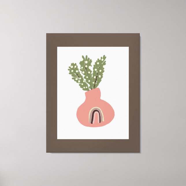 Toile Boho Arc-en-ciel Naturel Terracotta Pot Amateurs P (Recto)