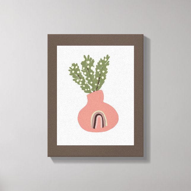 Toile Boho Arc-en-ciel Naturel Terracotta Pot Amateurs P (Recto)