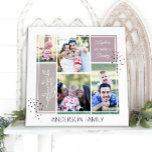 Toile Boho FAMILY Photo Collage Script Modern Quote<br><div class="desc">Add a personalized touch in any space in your home with this personalized Boho FAMILY Photo Collage Script Modern Quote canvas design or give it as a perfect gift for Christmas,  birthday or a gift to your friends! Order yours today!</div>