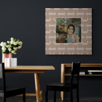 Boho Line Motif en Terracotta Custom Photo Frame