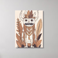 Boho Monster Leaf Style d'art botanique moderne