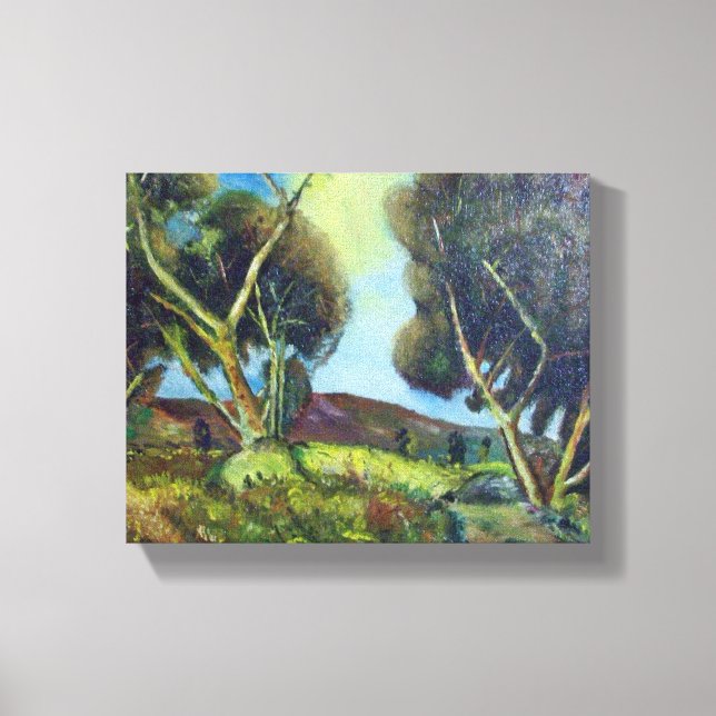 TOILE BOIS DE PINÈDE EN TOSCANE (Recto)