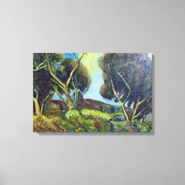 TOILE BOIS DE PINÈDE EN TOSCANE (Recto)