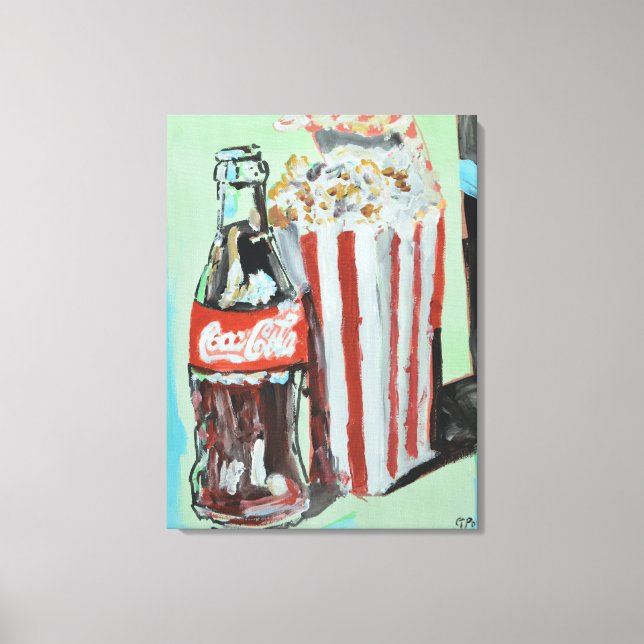 Toile Boisson gazeuse classique et snack de cinéma Still (Recto)