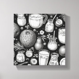 Toile Boissons saines Imprimer Nouveauté : OEuvres mural