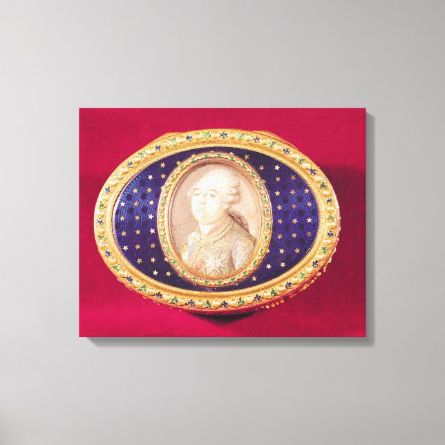 Toile Boîte à nuffettes avec portrait miniature de Louis (Recto)