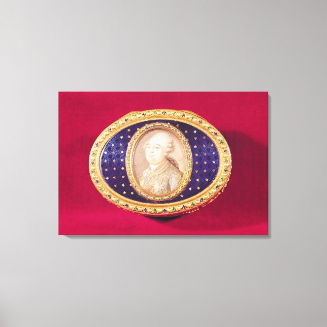 Toile Boîte à nuffettes avec portrait miniature de Louis (Recto)