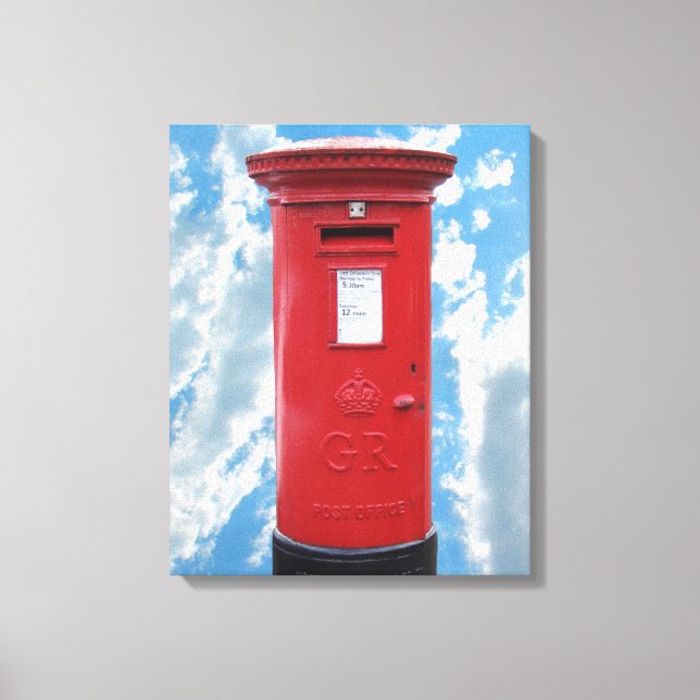 Toile Boîte britannique rouge de courrier (Recto)