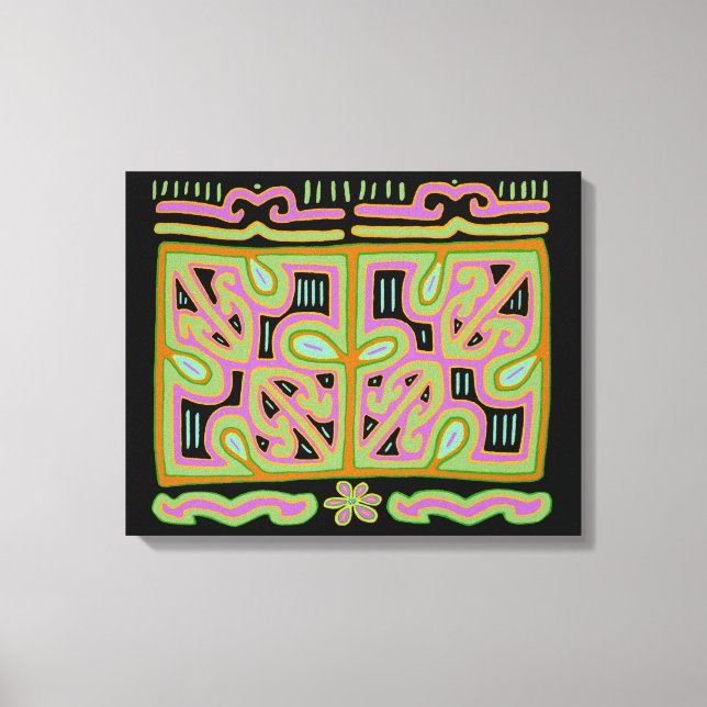 Toile Boîte de musique Panama Mola (Recto)