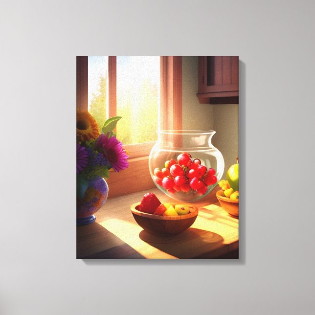 Toile Bol solaire de fruits et fleurs 11 (Recto)