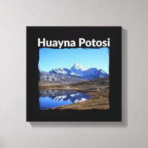 Toile Bolivie Montagne Huayna Potosi - Andes Art