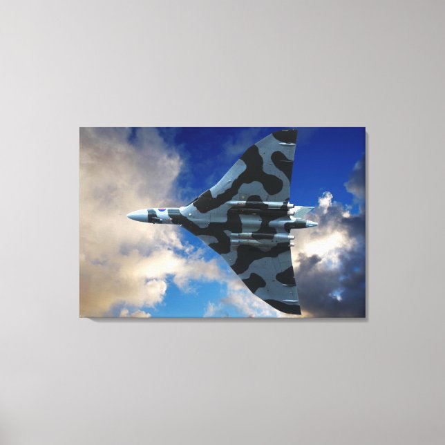 Toile Bombardier Vulcain en vol (Recto)