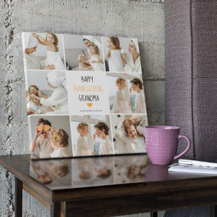 Toile Bon thanksgiving photo Collage moderne grand-mère