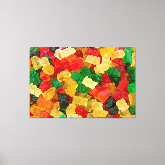 Toile Bonbons de couleur arc-en-ciel (Recto)
