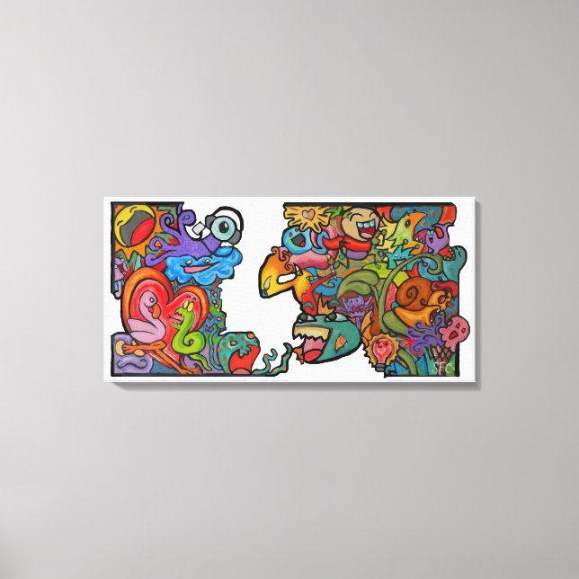 Toile Bonheur Par Squid Fear City (2.5) (Recto)