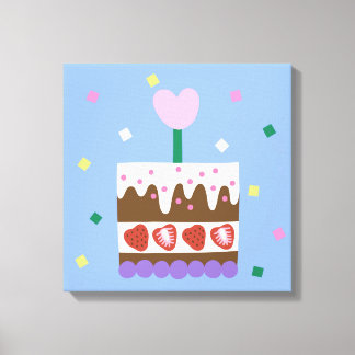 Toile BONJOUR D'ANNIVERSAIRE Imprimer