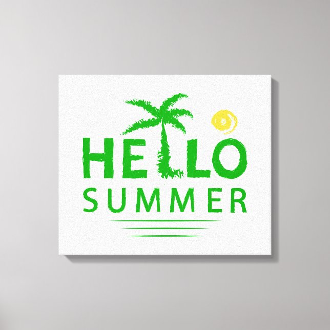 Toile Bonjour été (Recto)