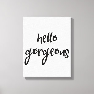 Toile Bonjour magnifique