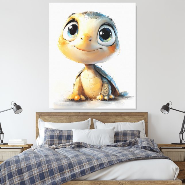 Toile Bonjour, Petit Explorateur ! – Mur d'adorable bébé (Insitu(Chambre))