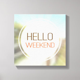 Toile Bonjour Weekend 2