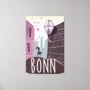Toile Bonn Allemagne affiche de voyage de style Vintage