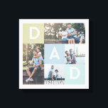 Toile Bonne Fête des pères Papa Modern Multi Photo Grid<br><div class="desc">Une belle impression de toile personnalisée à donner à votre père, qu'il chérira pour toujours. Imprimez un collage photo personnalisé pour afficher vos propres photos et souvenirs de famille. Notre design comprend un design simple de 4 photos collage grille avec des lettres "papa" affichées dans la grille. Un cadeau parfait...</div>