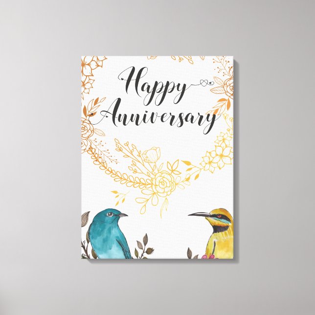 Toile Bonne fête félicitations mariage mari mariage (Recto)